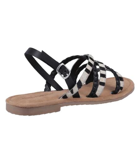 Sandales Motif/style Lanières Amanda Femme Noir Hush Puppies