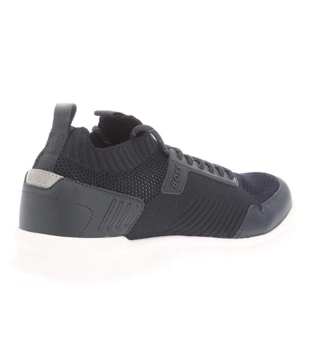 Mens Extreme Suede Running Trainers Dark Blue Boss-2