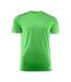 Mens Run Active T-shirt Lime Printer RED-1