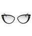 Lunettes De Soleil Motif/style Miroir Anjelica-02 Femme Taille Unique Noir Brillant Tom Ford-1