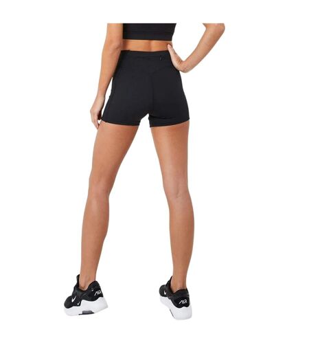 Womens/ladies Opaque Mini Shorts Black USA Pro