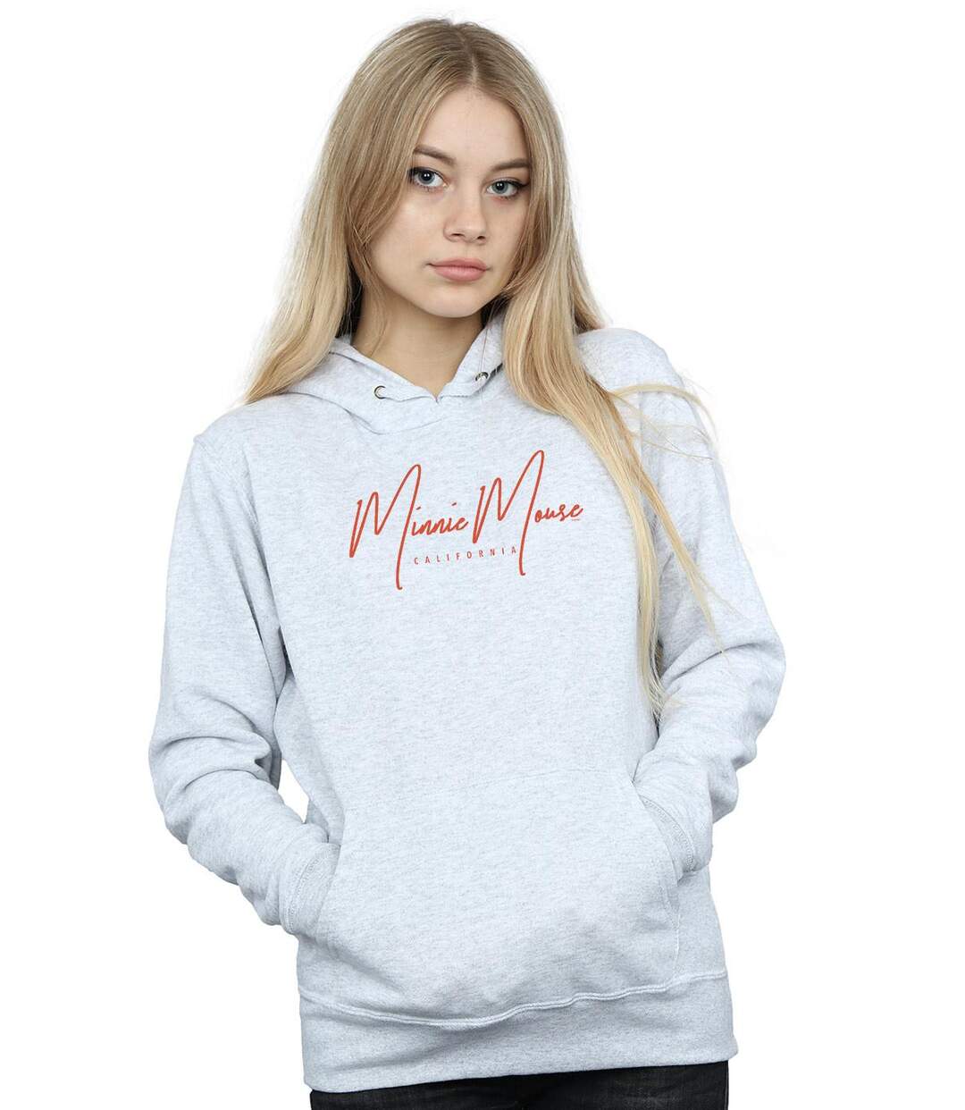 Disney - Sweat à capuche MICKEY MOUSE CALIFORNIA - Femme (Gris chiné) - UTBI10762-2