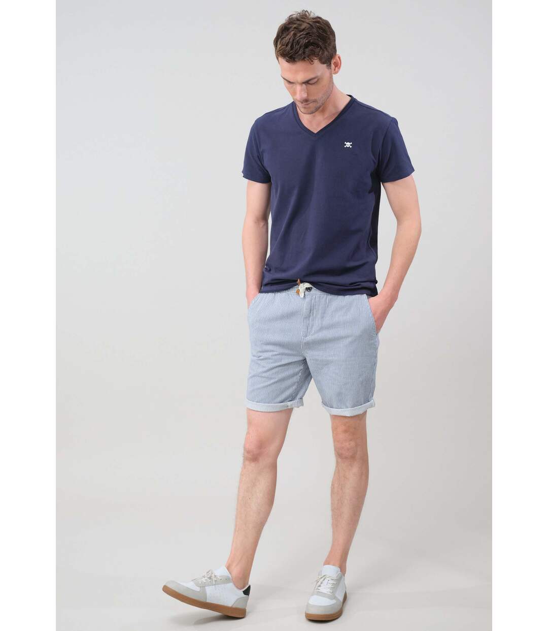 Short à rayures pour homme ALONSO-2