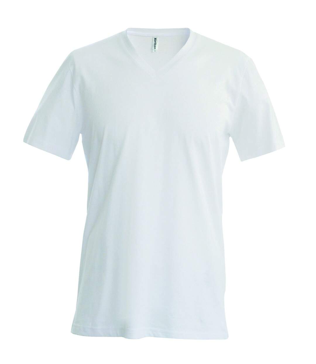 T-shirt manches courtes col V - K357 - blanc - homme-2