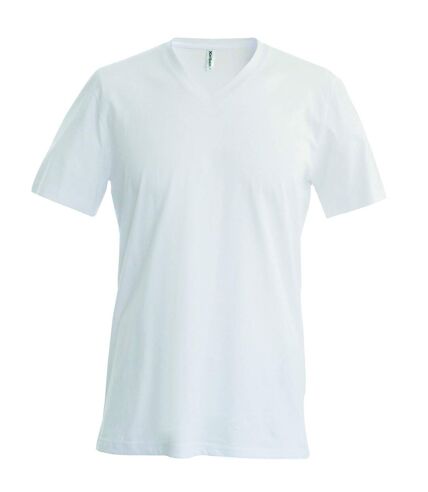T-shirt manches courtes col V - K357 - blanc - homme