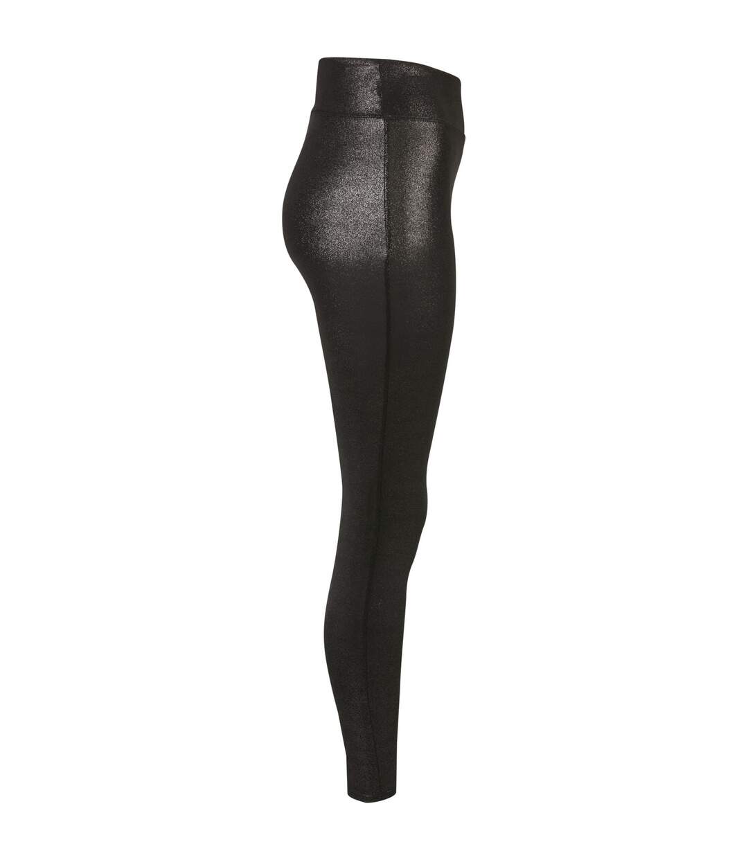 Legging Glamour Femme Noir Chiné Urban Classics-4