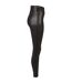 Legging Glamour Femme Noir Chiné Urban Classics-4