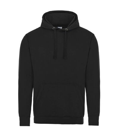 AWDis Just Hoods Adults Unisex Supersoft Hooded Sweatshirt/Hoodie (Black) - UTRW3926