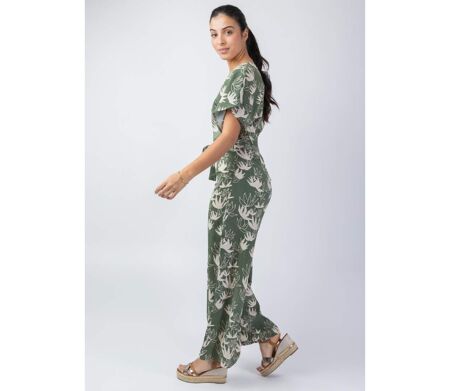 Combi-pantalon fluide HOLLY imprimé fleur de lotus Coton Du Monde