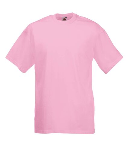 Fruit Of The Loom Mens Valueweight Short Sleeve T-Shirt (Light Pink) - UTBC330