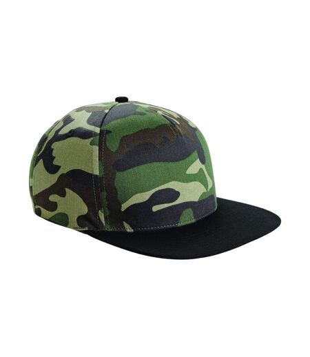 Beechfield Camo Snapback Cap (Jungle/Black) - UTPC7040