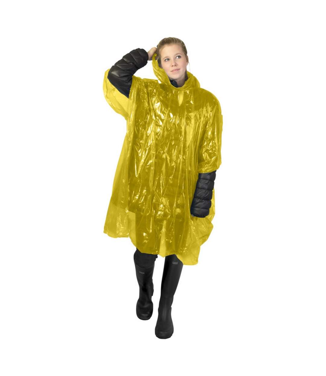 Imperméable mayan adulte jaune Generic-1