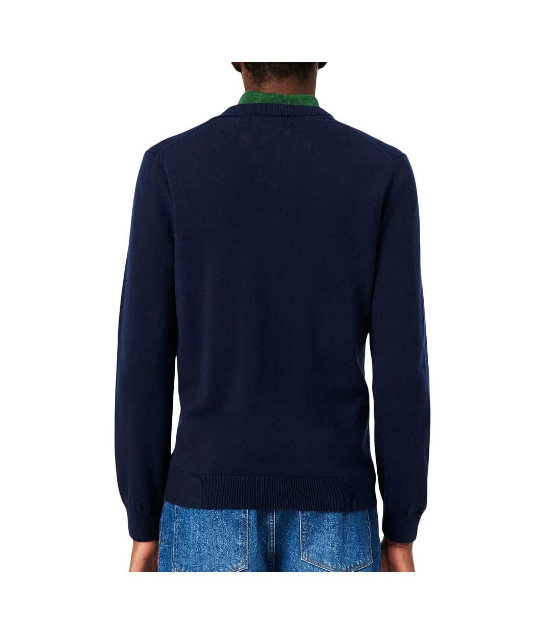 Pull col v marine homme lacoste-2