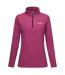 Womens/ladies Sweetheart Quarter Zip Fleece Top Violet Regatta-2
