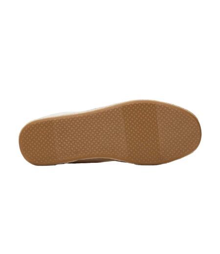 Womens/ladies Carolina Suede Slippers Natural Toms