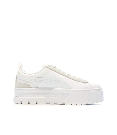 Baskets blanches femme puma mayze tech