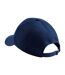 Casquette Motif/style 6 Panneaux Athleisure Bleu Marine Foncé Blanc Beechfield-2