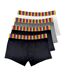 4 Pack Mens Cotton Novelty Striped Rainbow Boxer Shorts Underwear-3