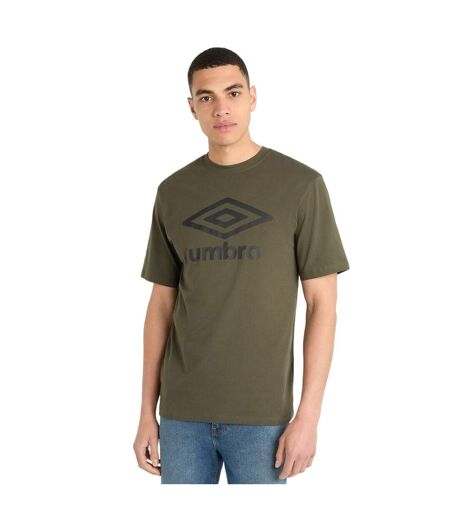 Umbro Mens Core Big Logo T-Shirt (Forest Night/Black) - UTUO1454