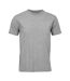 T-shirt Manches Courtes Motif/style Uni Cliff Adulte Gris Chiné SOLS-1