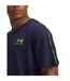 T-shirt Motif/style Icône Homme Bleu Marine Vert Vif Under Armour-3