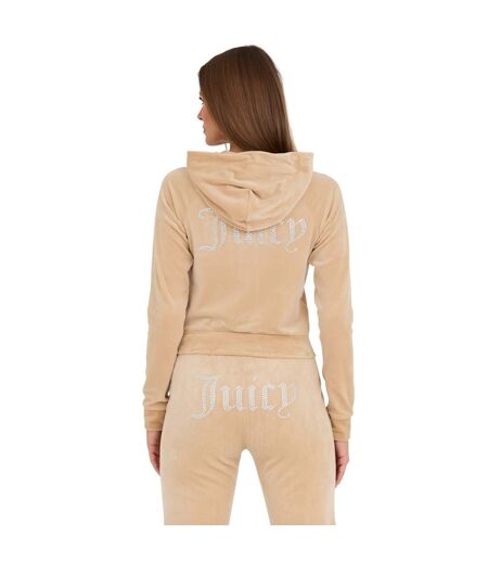 Veste À Capuche Motif/style Logo Classique Madison Femme Sable Juicy Couture