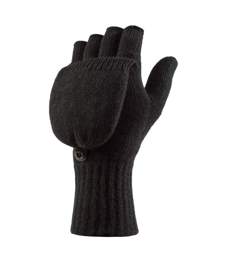 Ladies Mens Thermal Converter Mittens Gloves with Fingerless Option