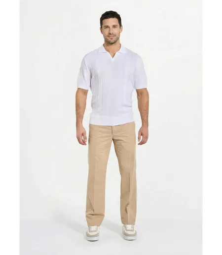 Pantalon ceinture ajustable invisible polycoton