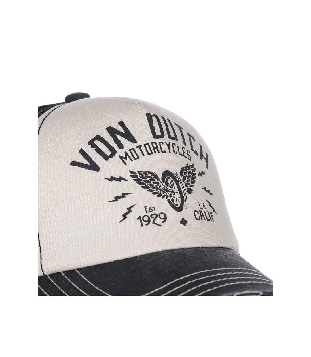 Casquette Trucker Homme Von Dutch Crew Ecru Vondutch-3