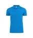 Mens Surf Stretch Polo Shirt Ocean Blue Printer-1
