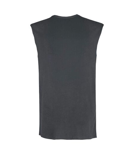 Unisex Adult Snow Leopards The Hu Sleeveless Tank Top Charcoal Amplified