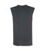 Unisex Adult Snow Leopards The Hu Sleeveless Tank Top Charcoal Amplified-2