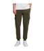 Mens Fleece Small Logo Cargo Trousers Olive Puma-1