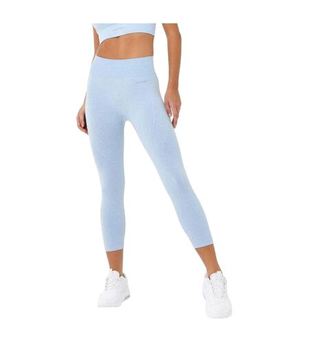 Legging ¾ Pro Femme Bleu Pâle Chiné USA
