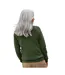 Womens/ladies Cashmere V Neck Classic Cardigan Khaki Green Haze WoolOvers-2