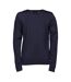 Tee Jays Mens Knitted Crew Neck Sweater (Navy Blue) - UTBC3827