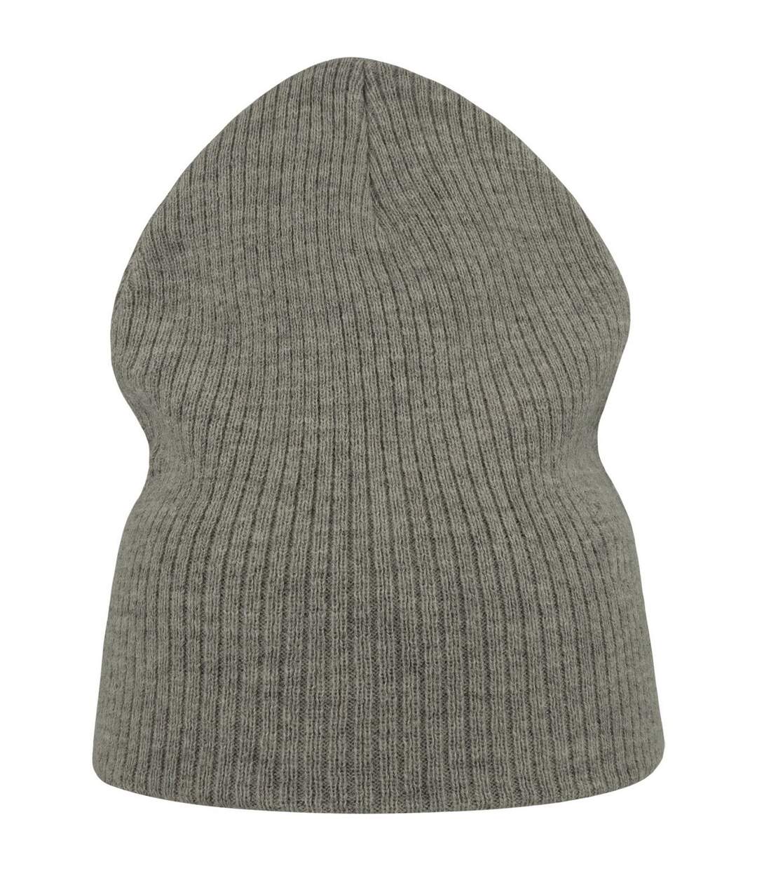 Unisex Adult Brad Recycled Slouch Beanie Light Grey Melange Atlantis-2