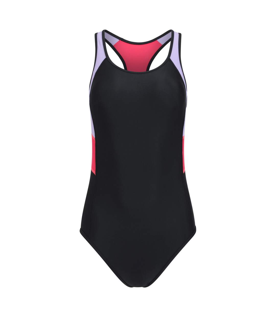 Womens/ladies Take The Plunge One Piece Swimsuit Purple Mountain Warehouse-1