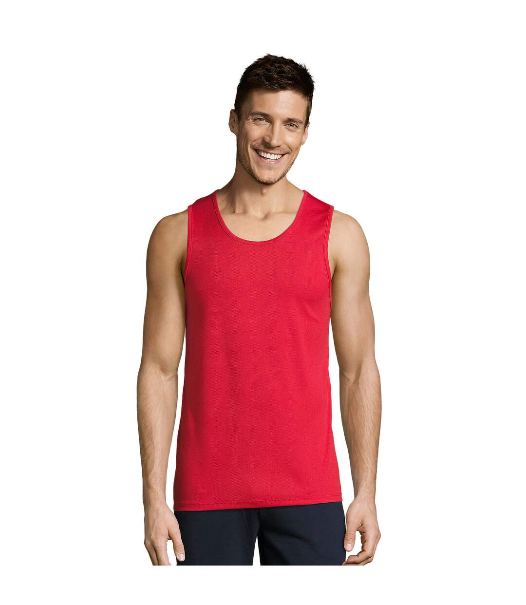 Débardeur Sporty Homme Rouge SOLS-2