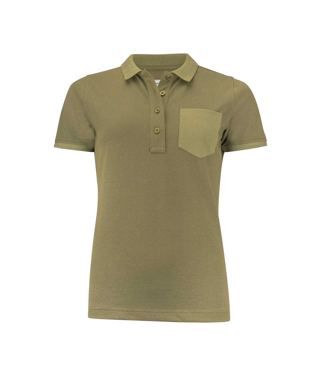 Womens/ladies Pinedale Piqué Polo Shirt Moss Green James Harvest-1