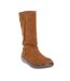 Womens/ladies sugar daddy suede winter boots chestnut Rocket Dog-1