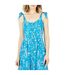 Robe À Bretelles Sans Manches Motif/style Vie Aquatique Femme Bleu Yumi-4