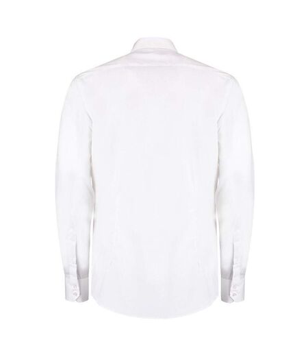 Chemise à manches longues homme blanc Kustom Kit