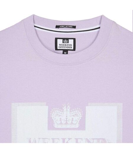 T-shirt Style Graphique Bonpensiero Homme Violet Weekend Offender