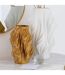 Vase Déco en Porcelaine Impression 3D 28cm Doré-3