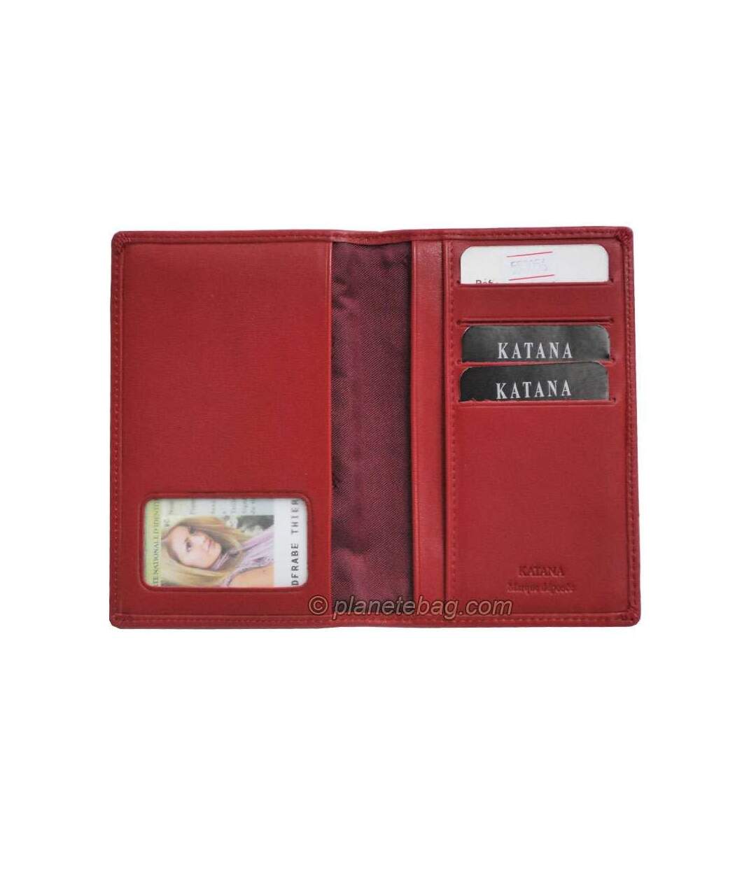 Katana - Etui pour passeport en cuir - rouge - 2954-3