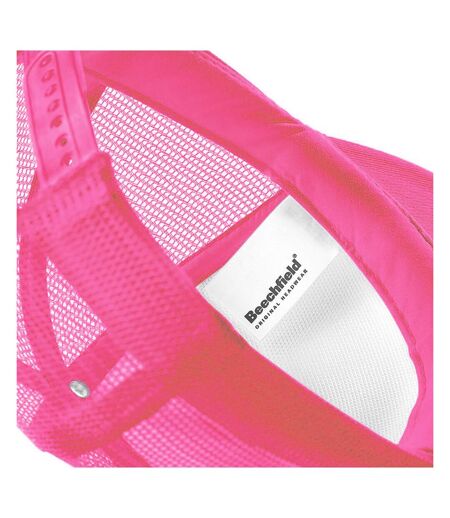 Casquette unisexe rose fluo Beechfield