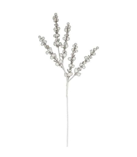 Branche de Boules Souffle Polaire 50cm Blanc