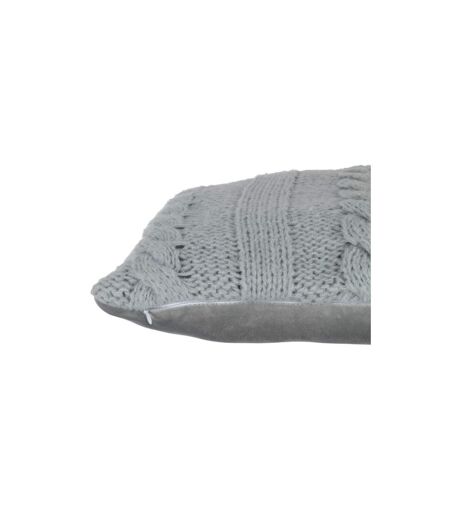 Coussin Déco Tricoté Twist 45x45cm Gris