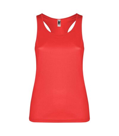 Womens/ladies shura sports tank top red Roly